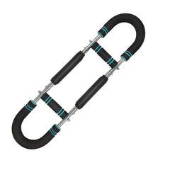 Blue Black Adjustable U-Shaped Arm Exerciser - For Home Fitness Strength Training (40kg)