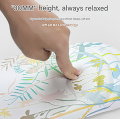 Black Ergonomic Mouse Pad with 3D Silicone Gel Wrist Rest - Stylish Comfort & Support for Office & Home