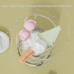 Blue Travel-Friendly Mini Washing Machine - USB Powered, Automatic, for Small Loads