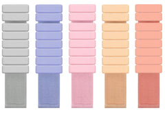 Pink Premium Adjustable Silicone Wrist & Ankle Weights (1lb Each, 2lb Pair) - Waterproof & Sweatproof for Enhanced Yoga, Running & Fitness Workouts