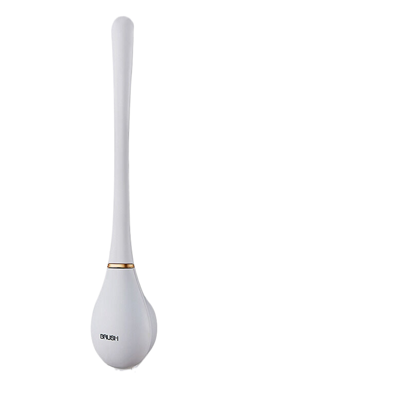 White baseball-shaped toilet brush 8cm * 42.5cm