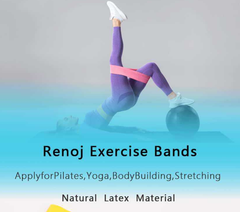 Pink 10 Pieces of 2 Sets Premium Resistance Loop Bands - Fitness Exercise Bands for Legs, Glutes, and Strength Training with Carry Bag