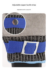 1 pair of silver A9 grade 316 stainless steel cut resistant gloves(XL)