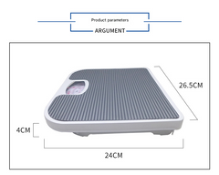 Light Gray Classic Mechanical Bathroom Scale - Battery-Free Analog Body Weight Scale with Non-Slip Platform