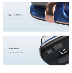 Blue Powerful Cordless UV-C Dust Mite Vacuum - 13000Pa Handheld Cleaner with HEPA Filtration