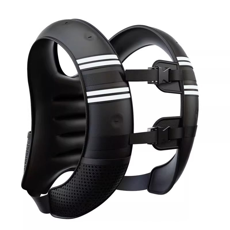 Black Gym Partner Weighted Vest - Adjustable & Reflective for Running, Training & Strength Building(8KG)