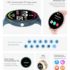 Feature-Rich Smartwatch: 1.28 HD Display  Bluetooth Calling Extensive Sports Tracking (blue)"