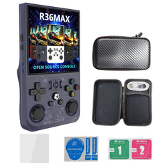 R36MAX Handheld Retro Game Console - 4.0 IPS Screen Open Source Linux 4000mAh Battery 30+ Emulators(grey)"