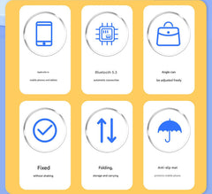 Foldable Desktop Phone Stand with Bluetooth 5.3 Speaker - Adjustable Angle & Height, TF/Line-In(pink)