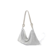 Modern Handbag - Elegant with Decorative Accents(silver)