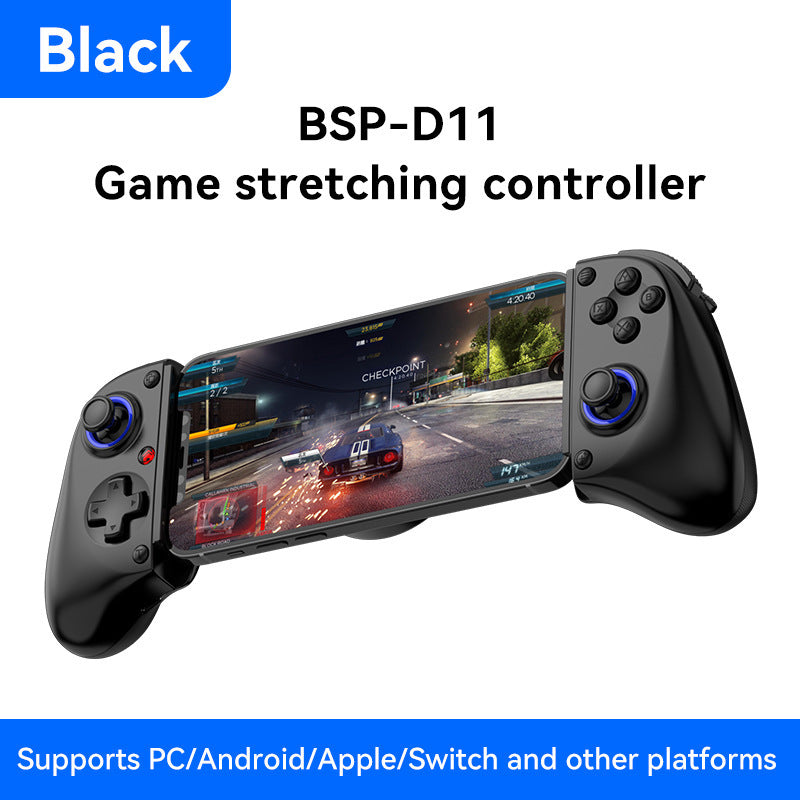 Multi-Platform Telescopic Gaming Controller - Hall Triggers, Esports 3D Joysticks & Macro Programming(white)