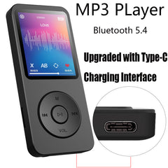 Portable Digital Music Player - Bluetooth 5.4, Hi-Fi Lossless Sound, 8GB Built-in & Expandable Storage(black 16GB)