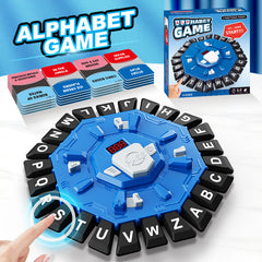 2pc Electronic Alphabet Categories Game - Fast-Paced Word Challenge for Family Fun(blue)