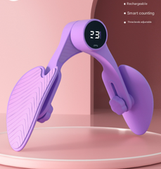Purple Smart Kegel & Thigh Master with Counter - Adjustable Pelvic Floor Strengthening Device for Women, Inner Thigh & Glute Toner