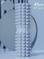 Blue High-Density 3D Trigger Point Foam Roller - Solid Core Massager for Deep Tissue Muscle Recovery & Yoga