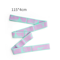 Pink and Blue 9-Loop Yoga Stretch Strap - Numbered Band for Flexibility and Physical Therapy