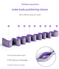 Purple 9-Loop Yoga Stretch Strap - Numbered Band for Flexibility and Physical Therapy