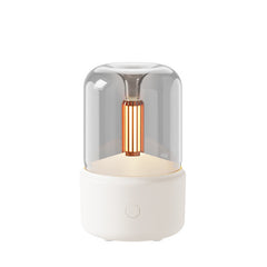 White Creative Candleligh Aromatherapy Diffuser USB Desktop Ambient Candle Lamp Humidifier
