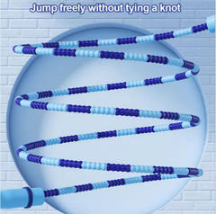 10 Pcs Purple Soft Beaded Jump Ropes, Tangle-Free Beaded Jump Rope - Adjustable Segmented Skipping Rope for Kids & Adults Fitness