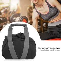 Black Portable Fitness Kettlebell Sandbag