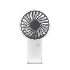 White 2 Pack Mini Portable Handheld Fan Foldable Desktop Personal Fan USB Rechargeable Pocket Fan with 3 Speeds for Travel Office and Outdoor