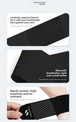 2PCS Adjustable Wrist Support Brace Ultra Thin Breathable Mesh Wrap for Sports Tennis Gym & Daily Office Use One Size Fits Most Graphite Black