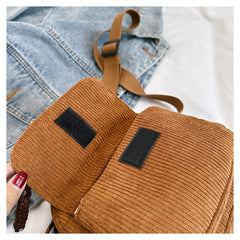 Corduroy Crossbody Bag Mini Messenger Shoulder Purse Adjustable Strap Vintage Style Casual Streetwear Phone Pouch Green