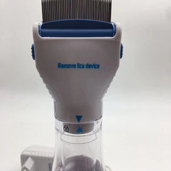 Portable Electric Pet Lice/Flea Comb with 3 Filters - Physical Head Lice Remover and Grooming Vacuum for Cats & Dogs