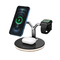 Magnetic three in one wireless charger (detachable)