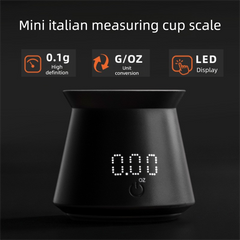 Mini Coffee Dosing Cup Scale - 0.1g Precision Digital Coffee Bean Scale with LED Display, USB-C Rechargeable 300mAh Battery and Multi Unit Measurement