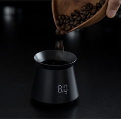 Mini Coffee Dosing Cup Scale - 0.1g Precision Digital Coffee Bean Scale with LED Display, USB-C Rechargeable 300mAh Battery and Multi Unit Measurement