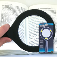 Brillar Light Up Magnifying Glass with COB LED Technology-Black/Navy