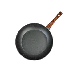 28cm PFOA Free Non-Stick Frypan with Wooden Look Handle-NT_Rural