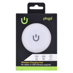 PLUGD 15W USB-C Qi Wireless Charging Pad for iPhone & Android Phones