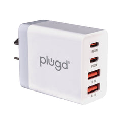 4 PORT  WALL CHARGER USB C+USB A