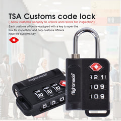 TSA Approved Travel 3 Dial Indicator Padlock