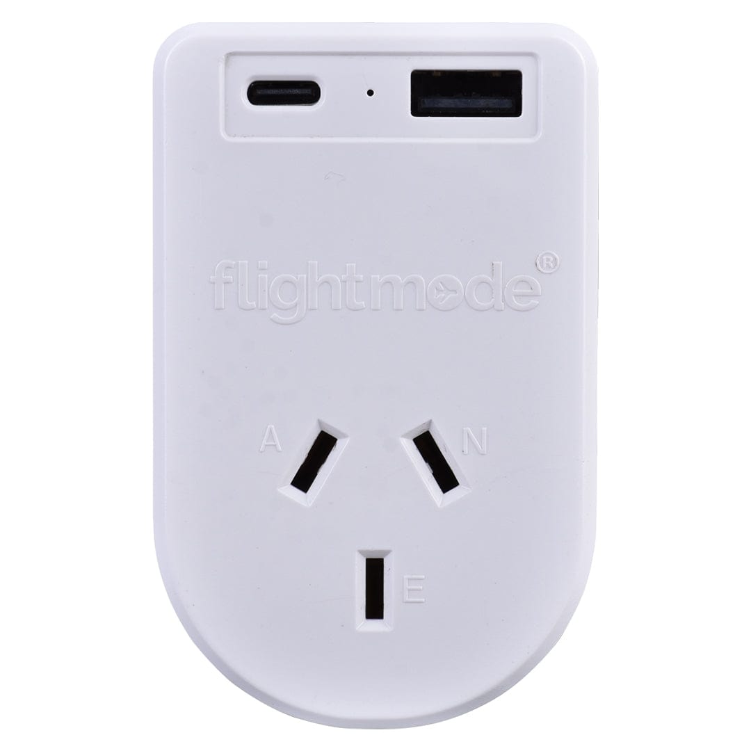 Flightmode Outbound AU/NZ to USA/CANADA Travel Adaptor with USB Type C & A