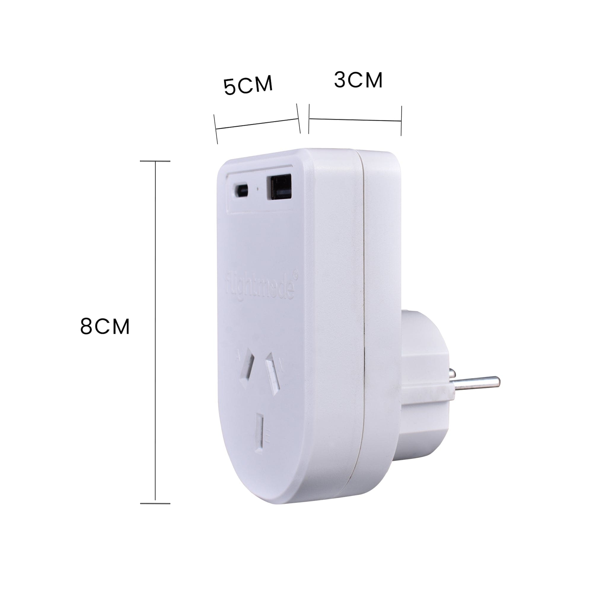 Flightmode Outbound AU/NZ to USA/CANADA Travel Adaptor with USB Type C & A