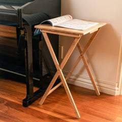 2pc Bamboo Folding Laptop Tray & Snack Table