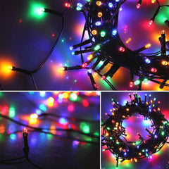 400 Low Voltage LED Curtain Lights 8 Functions 1.9x2M Christmas Decoration Multicolor-NT_Rural