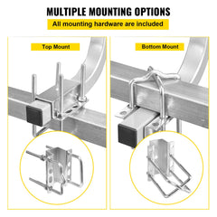 VEVOR Boat Trailer Guide on, 24"", One Pair Trailer Pontoon Bunk Board Guide-ons, Steel Trailer Guides, Complete Mounting Accessories Included, for Ski Boat, Fishing Boat or Sailboat Trailer