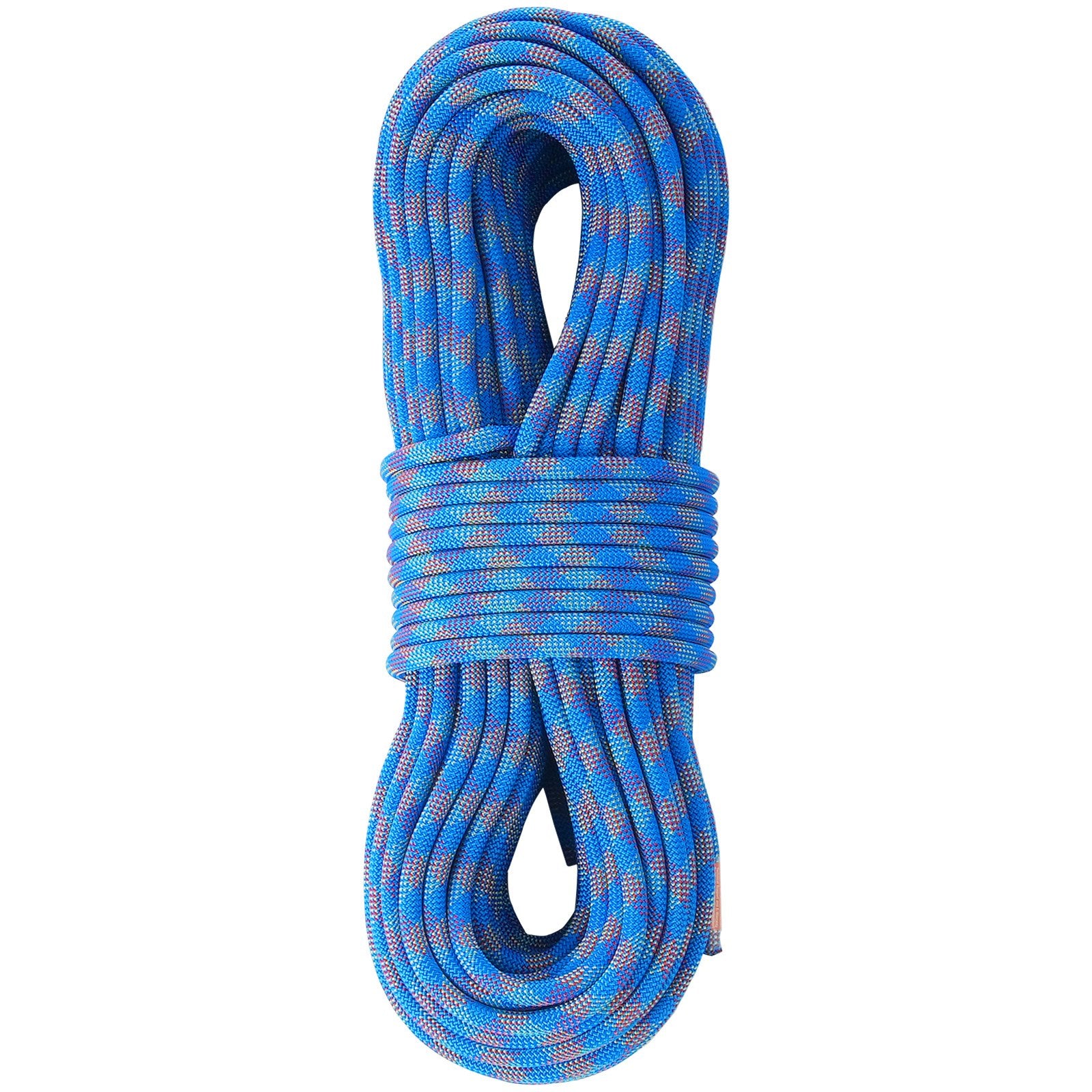 VEVOR 10.2mm Dynamic Climbing Rope, 70M(230ft) Outdoor Rock Climbing Rope 25KN Breaking Tension, Stretchable Fiber Rope with Steel Snap Hooks for Escape, Rappelling, Fire Rescue, Blue
