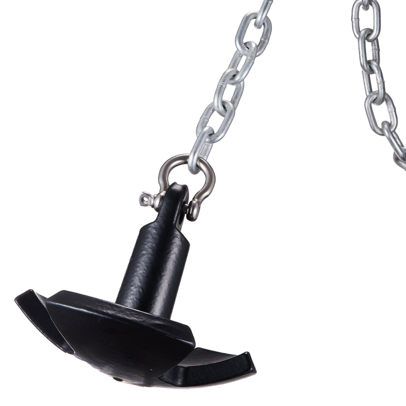 VEVOR River Anchor, 12 LBS Boat Anchor Cast Iron Black Vinyl-Coated with Shackle, Marine Grade Mushroom Anchor for Boats Up To 10 ft, Impressive Holding Power in River and Mud Bottom Lakes
