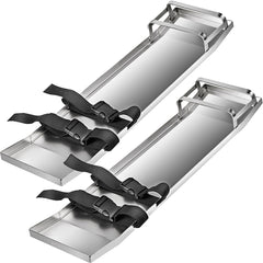 VEVOR Concrete Knee Boards 70cm x 20cm Slider Knee Boards, Kneeler Board Stainless Steel Kneeboards, Concrete Sliders Pair Moving Sliders, with Concrete Board Straps for Cement and Concrete Finishi
