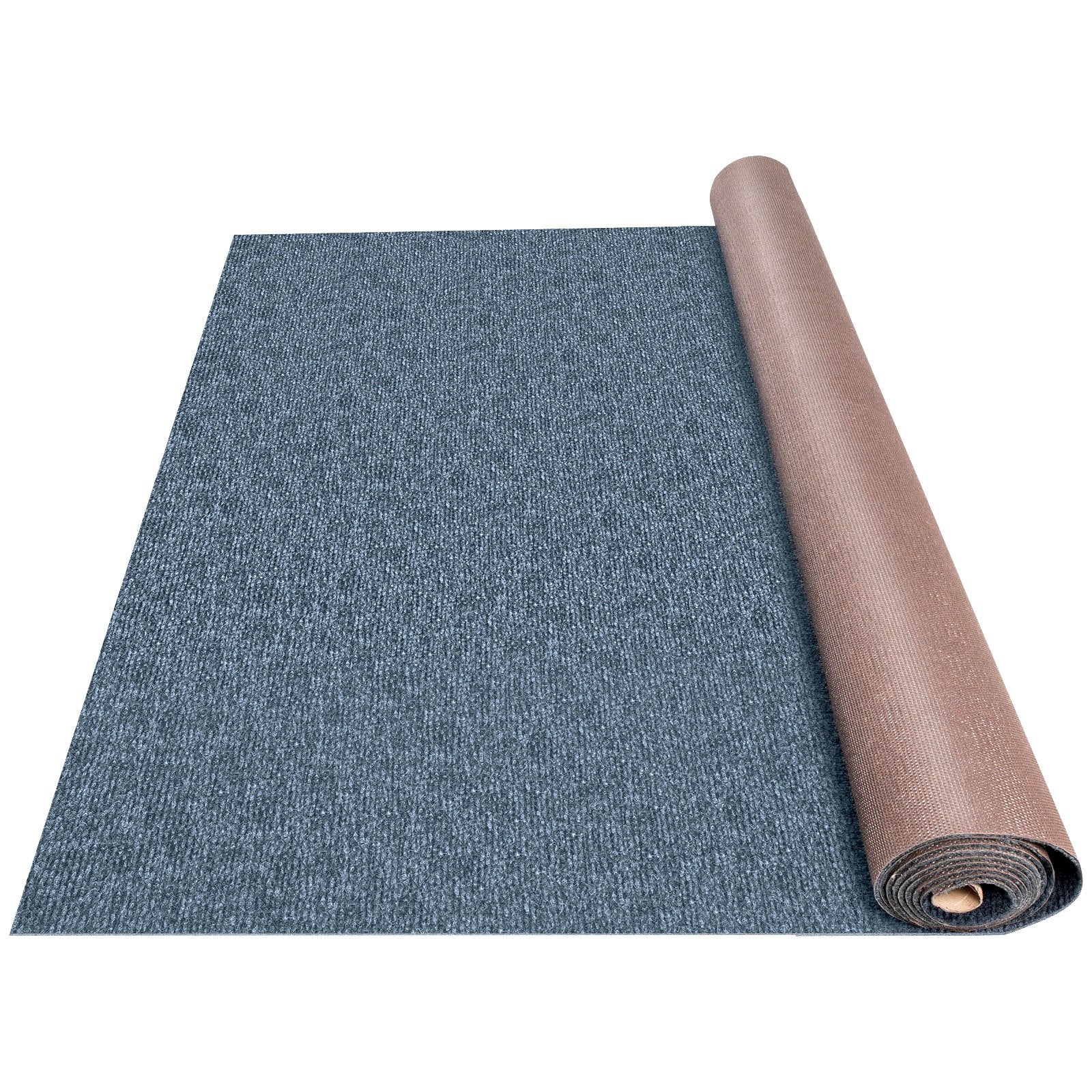 VEVOR Gray Marine Carpet 6 ft x 39.3 ft Marine Carpeting Marine Grade Carpet for Boats with Waterproof Back Outdoor Rug for Patio Porch Deck Garage Outdoor Area Rug Runner Anti-Slide Porch Rug,1.8x12m