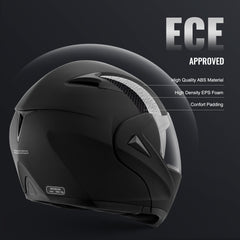 VEVOR Unmasked Motorcycle Helmet Motocross Helmet with Bluetooth Communication