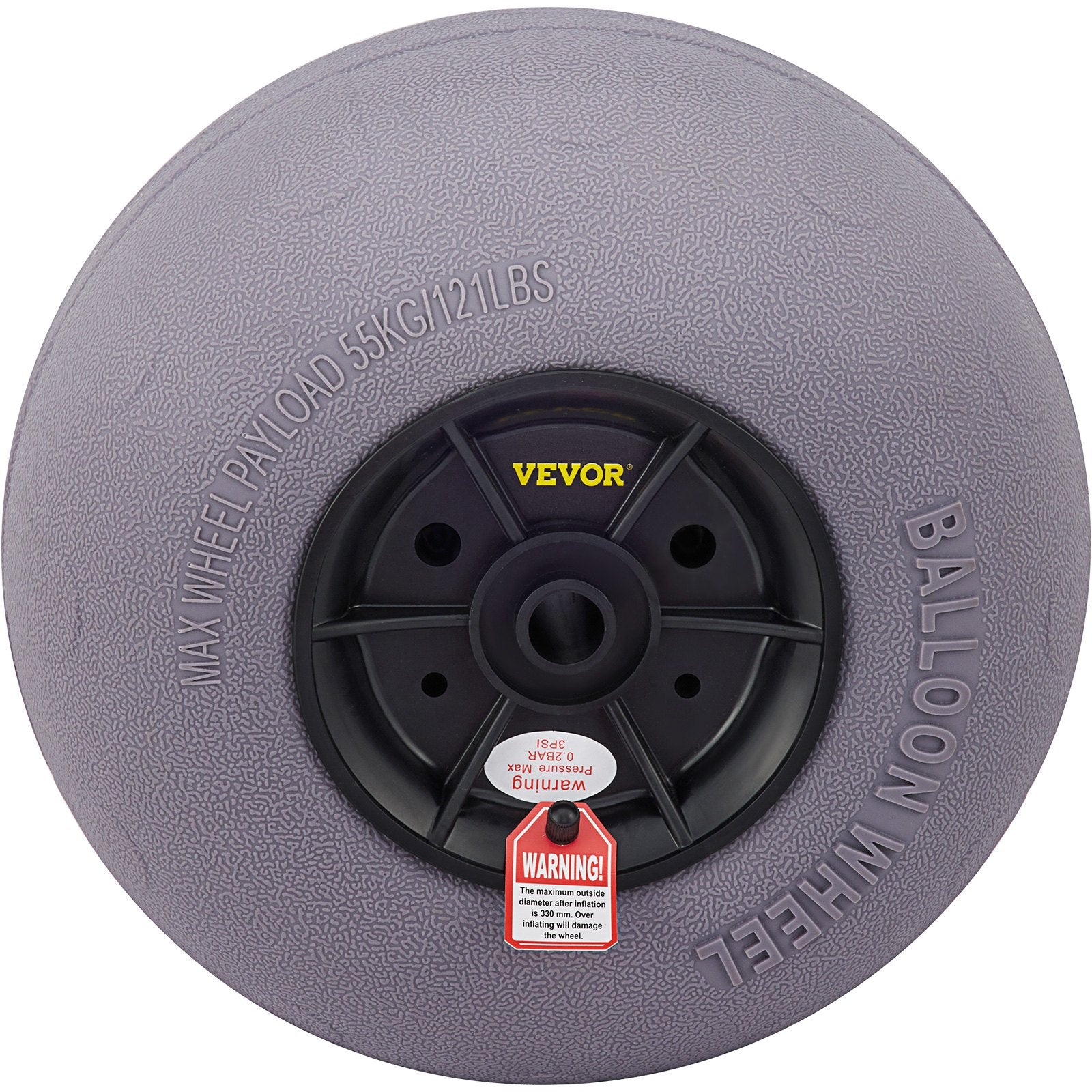 VEVOR Balloon Beach Wheels Replacement Beach Tires 13" TPU 121 LBS Load Capacity