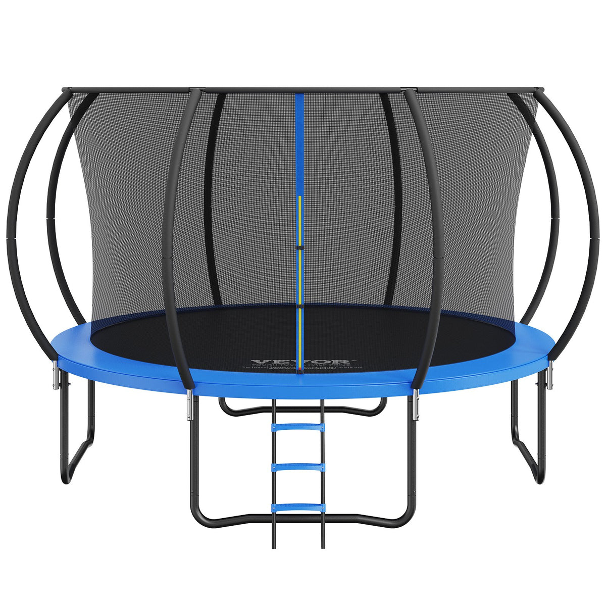 VEVOR 3.66m Trampoline, 181 kg Trampoline with Enclosure Net, Ladder, and Curved Pole, Heavy Duty Trampoline with Jumping Mat and Spring Cover Padding, Outdoor Recreational Trampolines for Kids Adults