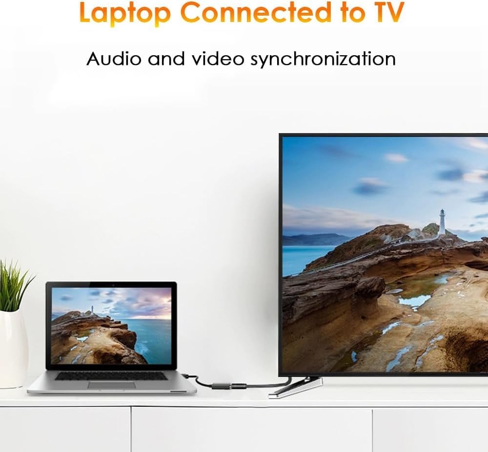 Display Port to HDMI Adapter With Audio Support