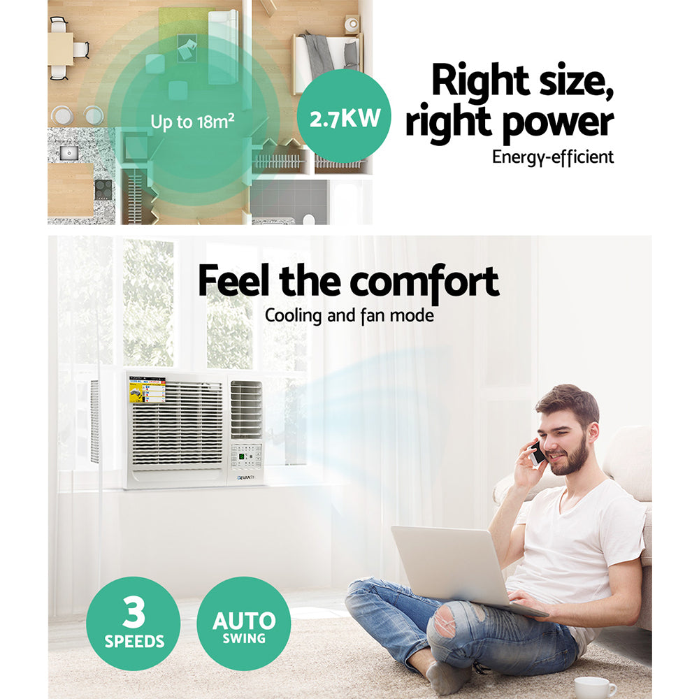 Devanti Window Air Conditioner 2.7kW-WA_Metro